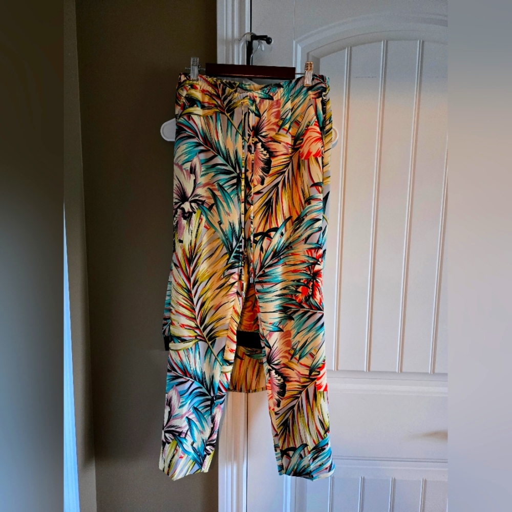 Tropical Print Drawstring pant